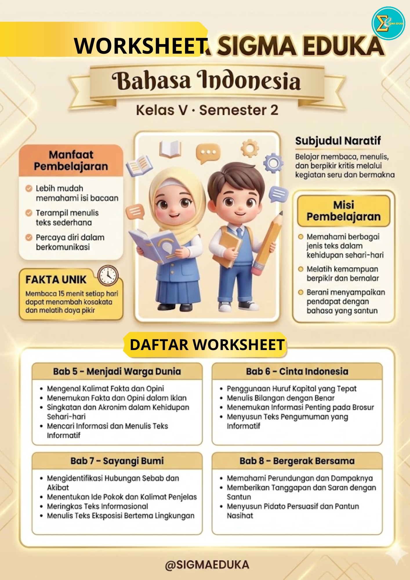 WS BAHASA INDONESIA 5 SEM 2
