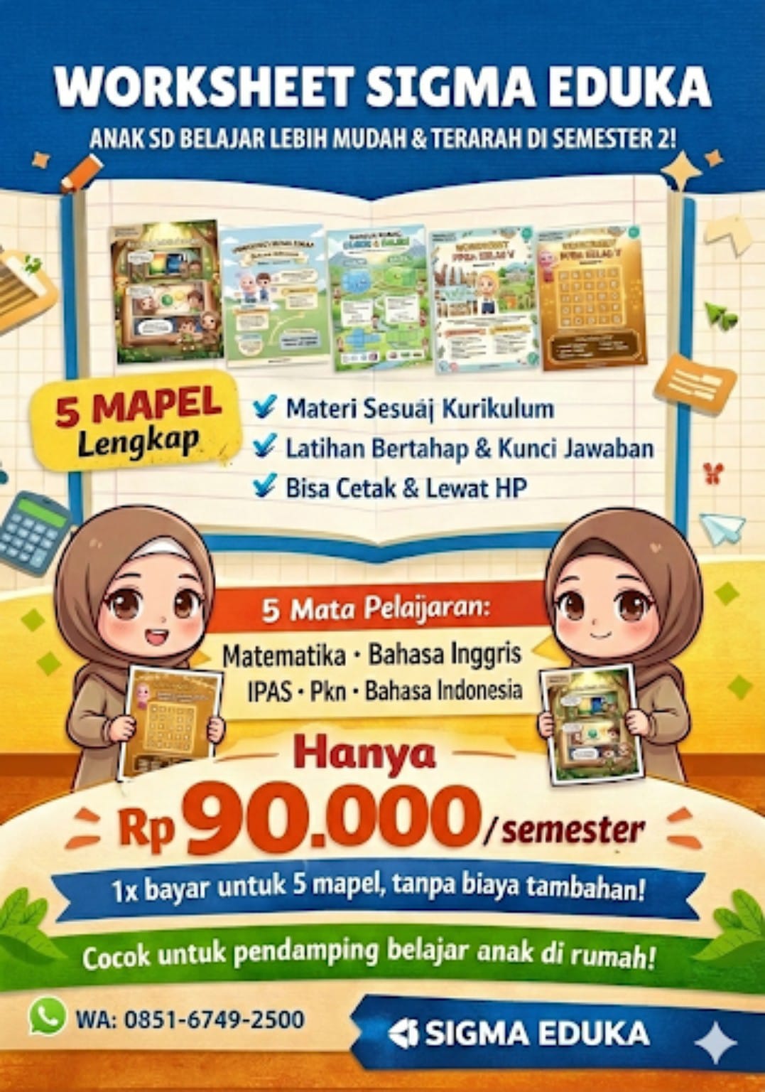 PAKET 5 MAPEL KELAS 5